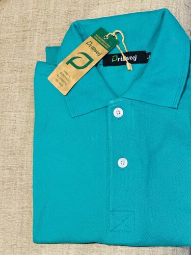 Z. Green Plain Polo T Shirt photo review